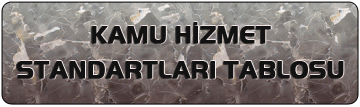 KAMU HIZMET STANDARTLARI