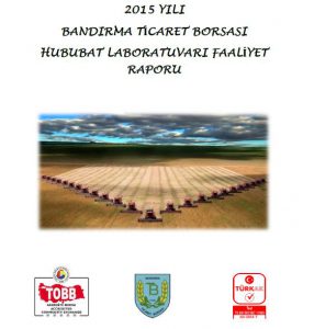 2015 YILI HUBUBAT LABORATUVARI FAALİYET RAPORU
