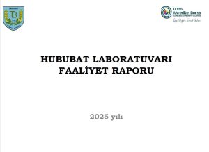 HUBUBAT LABORATUVARI 2025 YILI FAALİYET RAPORU